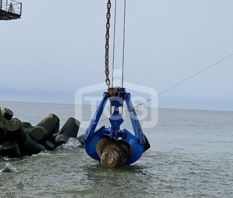 19686 1 St. Heavy Duty Zweiseil-Mehrschalengreifer teilweise genutzt