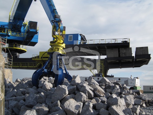 Grappin hydraulique d'enrochement Grappin hydraulique d'enrochement